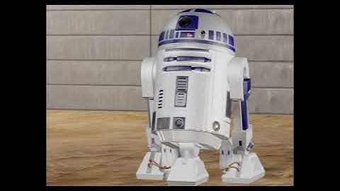 3D Modeled R2D2 Animation