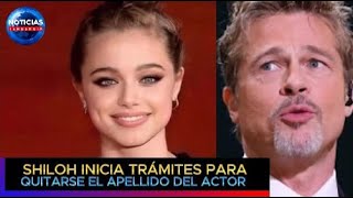 Shiloh, hija de Brad Pitt, inicia trámites para quitarse el apellido del actor #bradpitt