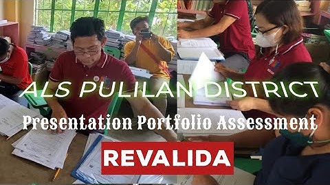 ALTERNATIVE LEARNING SYSTEM | PORTFOLIO ASSESSMENT | REVALIDA | ALS PULILAN DISTRICT