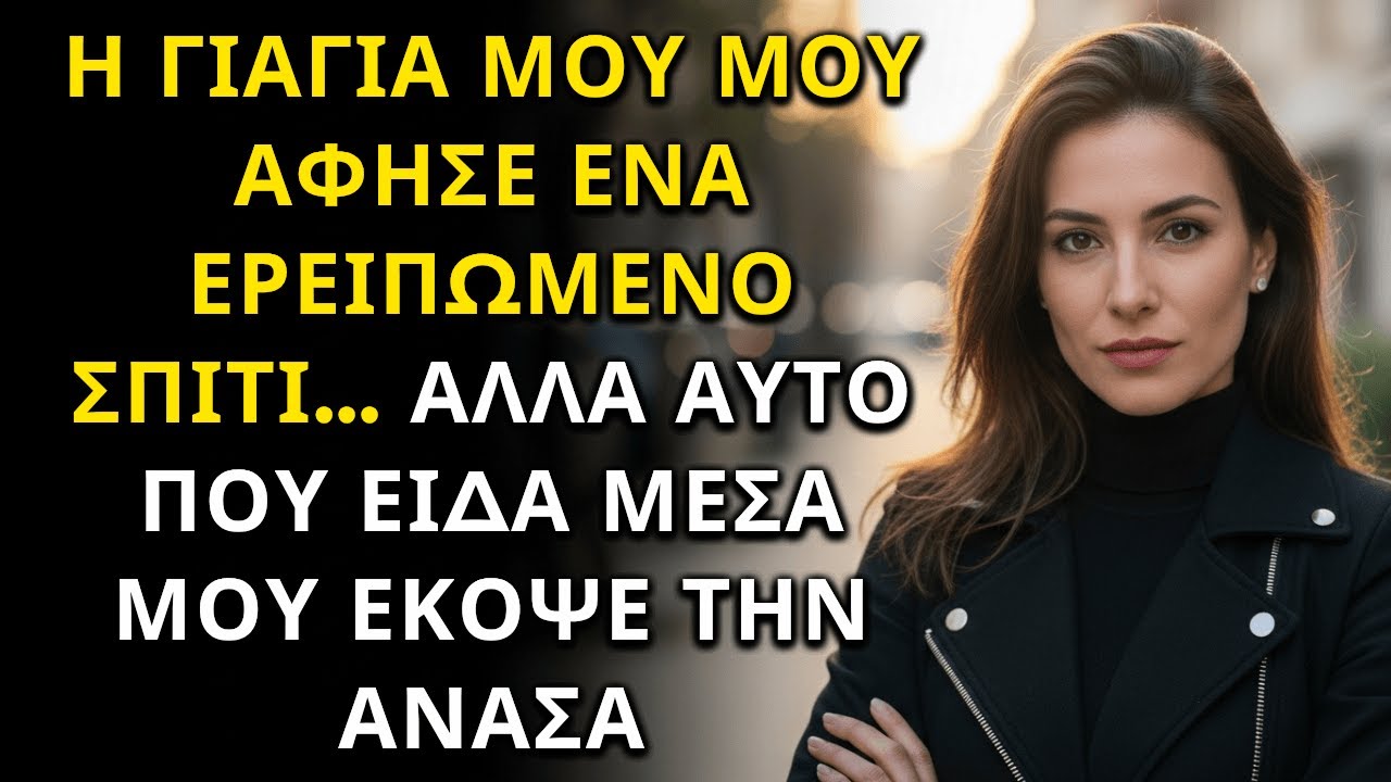 Η ΓΙΑΓΙΑ ΜΟΥ ΜΟΥ ΑΦΗΣΕ ΕΝΑ ΕΡΕΙΠΩΜΕΝΟ ΣΠΙΤΙ… ΑΛΛΑ ΑΥΤΟ ΠΟΥ ΕΙΔΑ ΜΕΣΑ ΜΟΥ ΕΚΟΨΕ ΤΗΝ ΑΝΑΣΑ