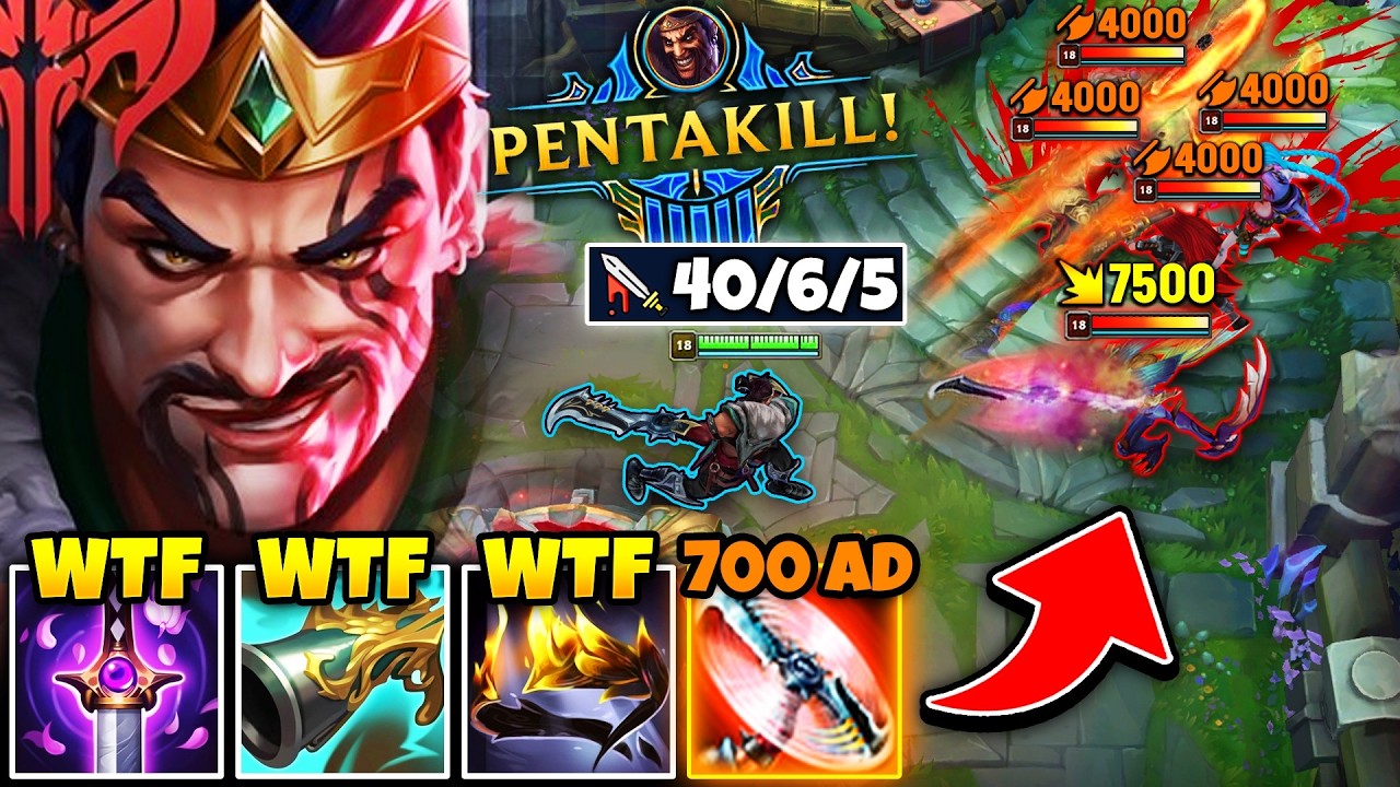 I DROPPED 40 KILLS WITH 700 AD LETHALITY DRAVEN! (PENTAKILL IN THEIR FOUNTAIN)