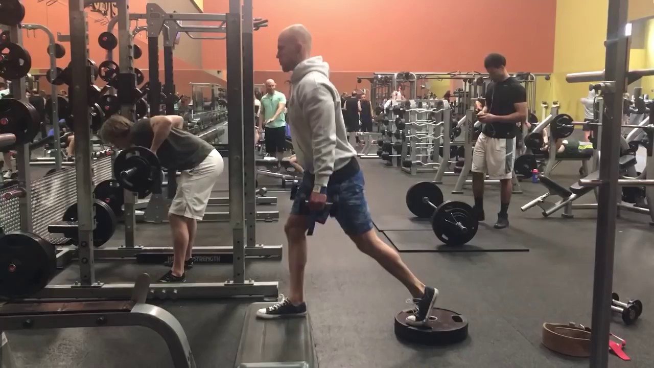 Accentuated ROM Split Squat leg workouts with weights