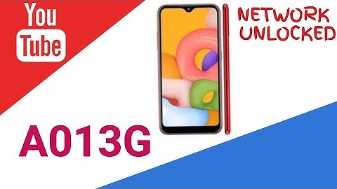 SAMSUNG A01 CORE (SM-A013G) NETWORK UNLOCK DONE