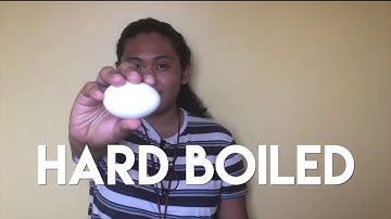 HARD BOILED EGG VS. RAW EGG