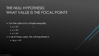 1530 - 9.1 Forming Null and Alternate Hypotheses