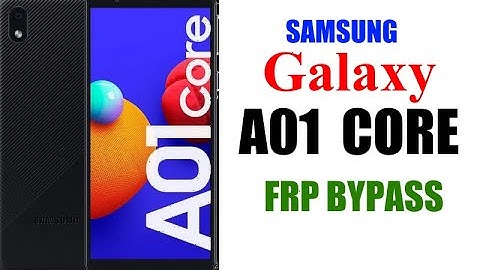 Samsung A01 Core FRP Bypass U4 Android 10 Without PC - Samsung A01 Core Google Account Bypass - New