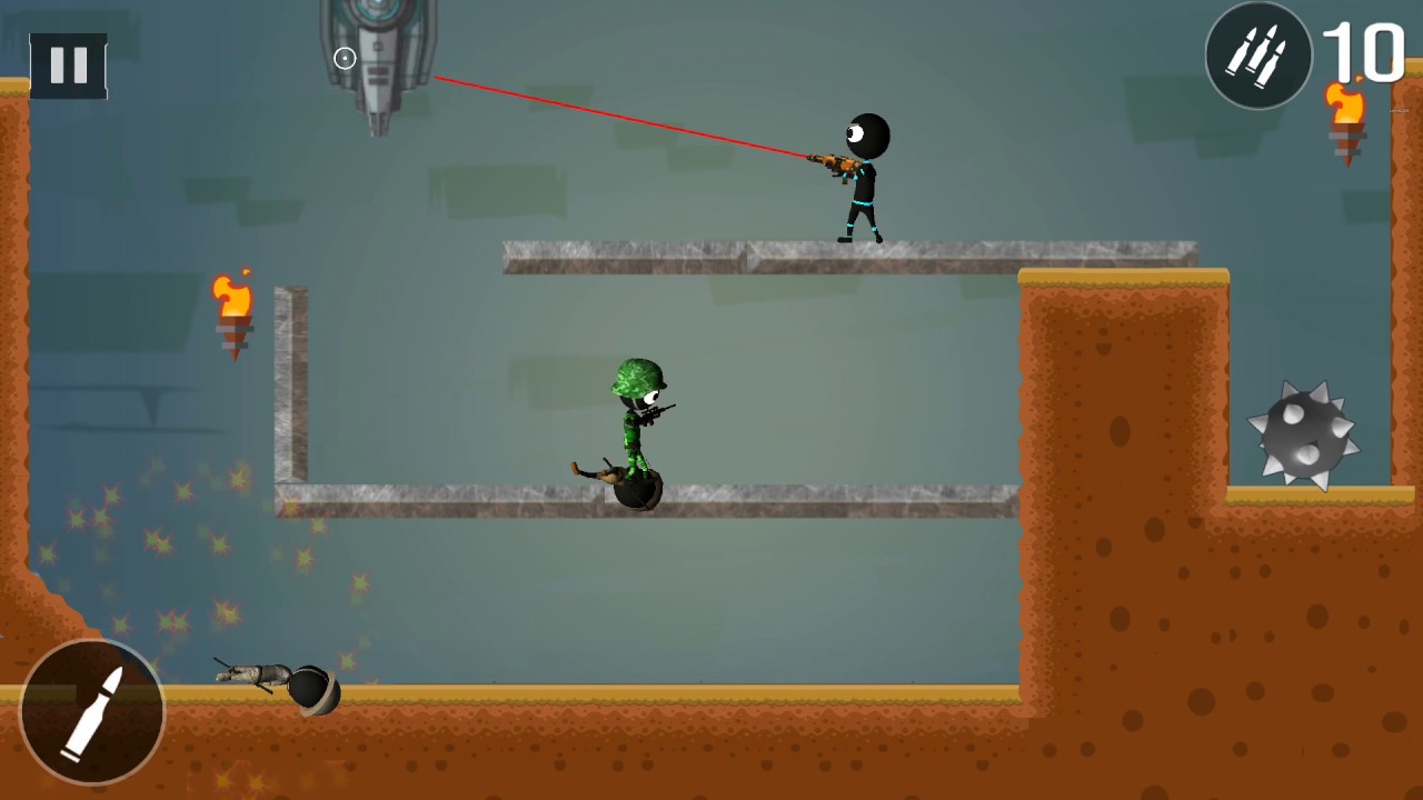 Stickman Shooter Elite Strikeforce Walkthrough Part 6 / Android