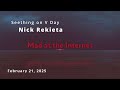 MATI | Nick Rekieta seething on V Day (21 February 2025)