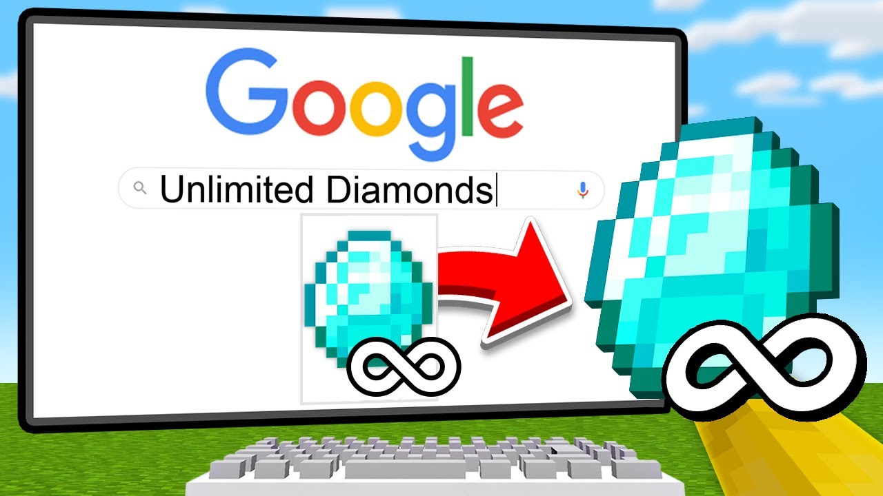 Minecraft But Everything You Google, You Get… 