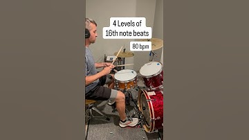 16th note drum beats for some drumming ideas #drumpractice #drums #drumming #drumlessons #drummethod