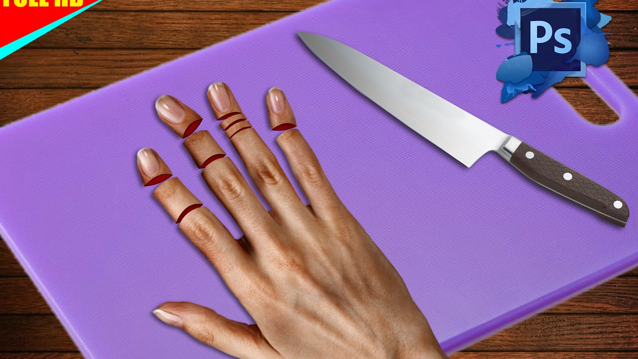 TUTORIAL ll FINGER CUT ll PHOTO MANIPULATION YouTube