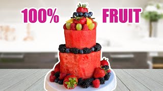 Juicy Watermelon Cake with All Fruit