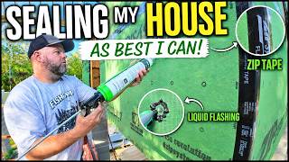 Sealing My House As Best I Can. SOLO House Build