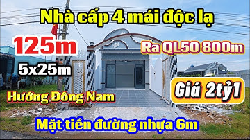 Đất Cần Giuộc Giá Rẻ| Nhà cấp 4 mái độc lạ mặt tiền nhựa khu dân đông vào ở ngay.