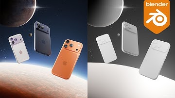 Product Render iPhone 17 in Blender 3D | Product Visualization | Time-lapse