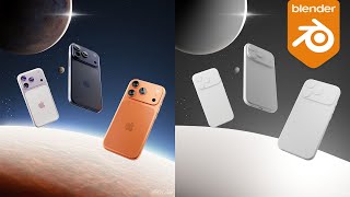 Product Render iPhone 17 in Blender 3D | Product Visualization | Time-lapse