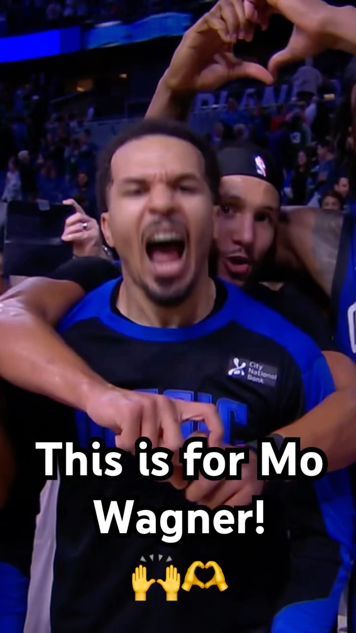 Orlando Magic dedicate their W to Mo Wagner! Get better soon Mo! ??|#Shorts