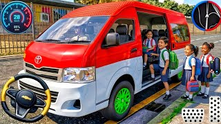 City Van Driving 3D Game: City School Van Pick Drop Game 2026 - Update Realistic! Android Gameplay screenshot 2