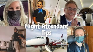 FLIGHT ATTENDANT TIPS PRIVATE JET FLIGHT ATTENDANTS