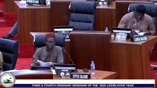 THIRD &amp; FOURTH ORDINARY SESSIONS OF THE  2026 LEGISLATIVE YEAR