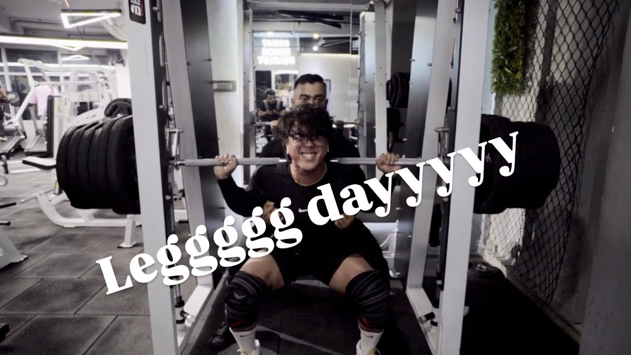 FIRST VIDEO ON YOUTUBE ( Leg day ) - YouTube