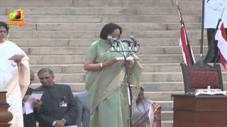 Najma Heptullah swearing in as Minority Affairs Minister of India