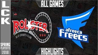 KT vs AFS Highlights ALL GAMES | LCK Playoffs Semifinal Spring 2018 | KT Rolster vs Afreeca Freecs