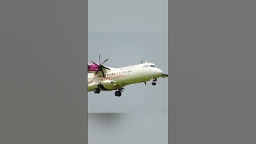 Caribbean Airlines ATR 72-600 Landing in Piarco #shorts #subscribe #aeroplane #viral #trending