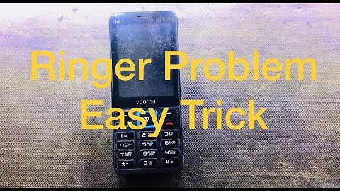 Ringer Problem Vgo Tel i10 Easy Trick