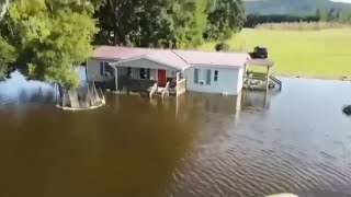 September 4th flooding in Chattooga County completely destroys mans home