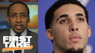 Stephen A. Smith says 'no way in hell' LiAngelo Ball gets drafted by NBA in June | First Take | ESPN