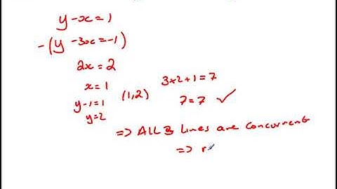 Concurrent Lines Questions