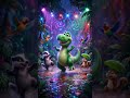 🌴🦖 Disco Dino ki Ultimate Jungle Party Night 🦖🌴#shorts#ytshorts #disney #DiscoDino#JungleParty#tiny