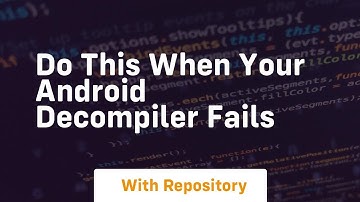 Do this when your android decompiler fails