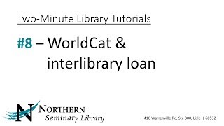 Library 08 Searching and Requesting Books in WorldCat