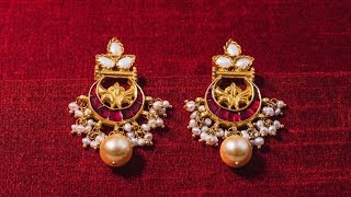 Cute Ruby Earrings Designs 2018
