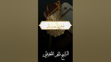 الشيخ ماهر المعيقلي - سورة المسد #quran #allah #coran #surah #surat #islam #islamic #islamicvideo