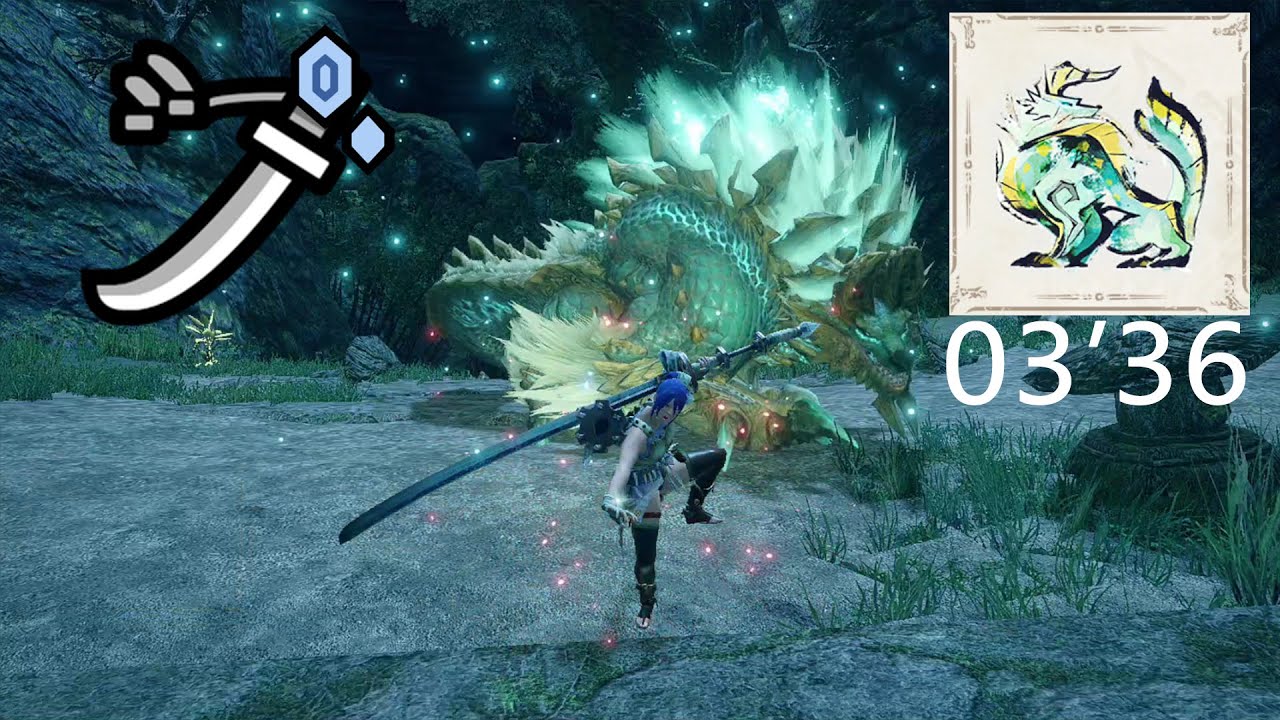 Mhr 雷狼龍冰屬太刀3 36 Zinogre Ls ジンオウガ Youtube