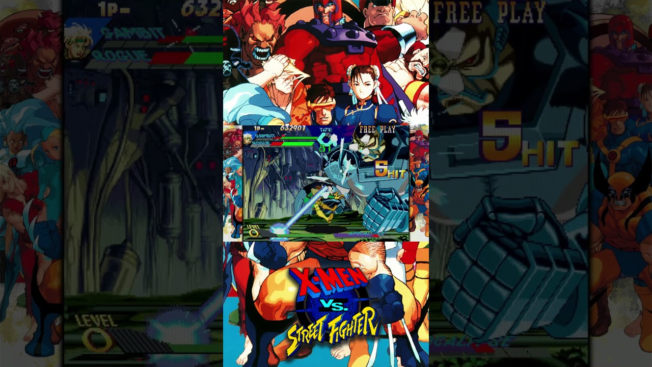 X-MEN VS STREET FIGHTER 💥 | Gambit 🃏, Rogue 💪 🆚 Apocalypse 👁️‍🗨️ |