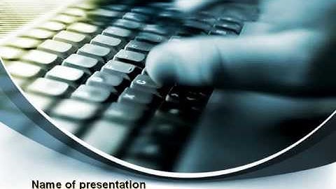Gaming Computer Keyboard PowerPoint Template by PoweredTemplate.com