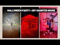 Halloween Party + DIY Haunted House Vlog