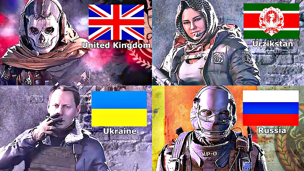 Call of Duty: Warzone - ALL Operators Nationality [2020 - 2023] - YouTube