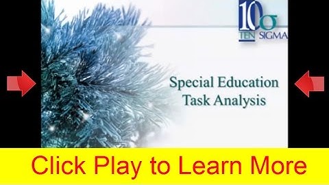 Task Analysis Special Education and Chaining Episode 56 of Transition Tuesday