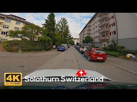 Solothurn Switzerland Driving Tour 4K