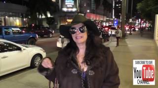 Alice Amter talks about what she liked most about Thanksgiving while leaving the ArcLight Theatre in