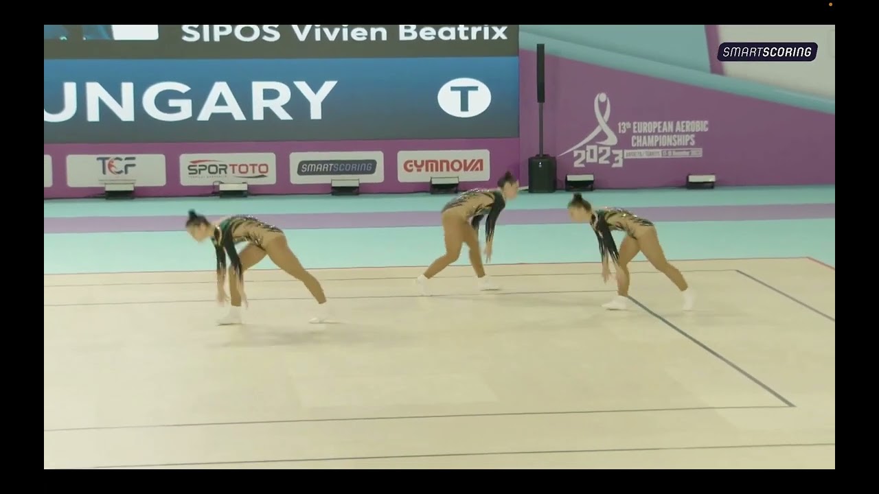 Hungary (HUN) - 2023 European Championships in Aerobic Gymnastics,  Trio Qualifications - seniors