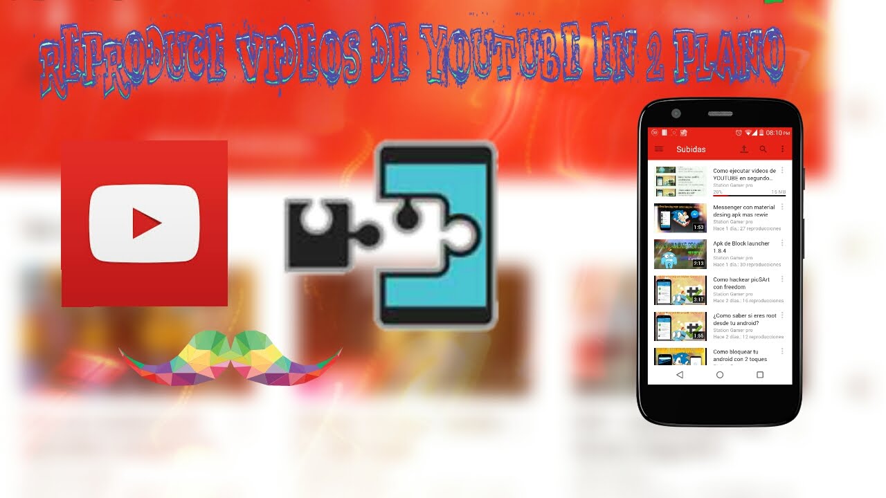 Como ejecutar vídeos de YOUTUBE en segundo plano con Xposed#10 - YouTube