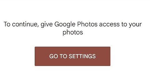 Fix to continue give google photos access to your photos go to settings problem 2023