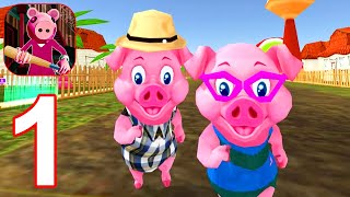 Piggy Family 3D: Scary Neighbor Obby House Escape - Gameplay Walkthrough Part 1 (Android, iOS)