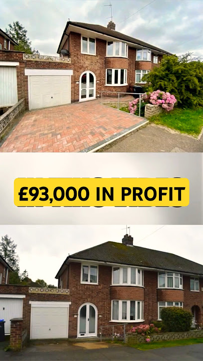 This house made £93,000 in profit!! Property flip UK #shorts #Northamptom